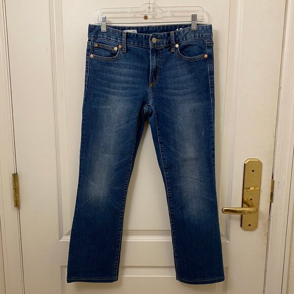 GUC Gap Women The Perfect Boot Style Jeans Medium Blue Wash Size 28 Short - Picture 1 of 8